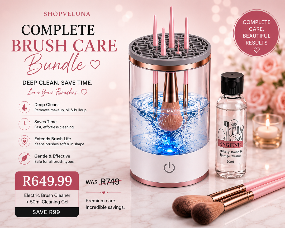 Complete Brush Care Bundle — Electric Cleaner + Cleaning Gel