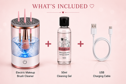 Complete Brush Care Bundle — Electric Cleaner + Cleaning Gel